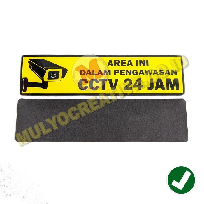 

Papan Akrilik Tulisan Area Terpantau CCTV Papan Bahan Akrilik Murah PREMIUM