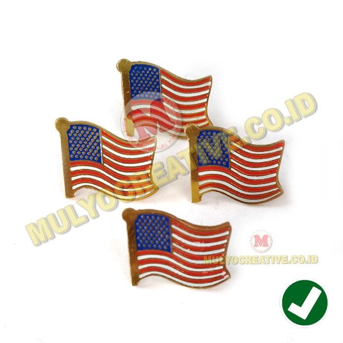 

Flag Pin Amerika Murah Pin Bendera Negara Amerika Serikat Flag Pin PREMIUM
