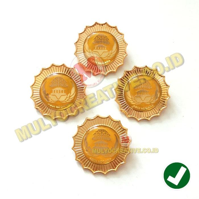 

Pin Logo ASN Korpri Kuning - Lencana Abdi Negara Golongan Pembina PREMIUM