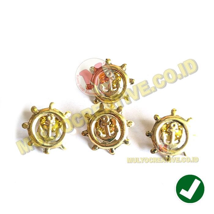

Pin Logo Jangkar Pin Krah Copsteken Pelayaran Pin Kerah Monogram 2.5Cm PREMIUM