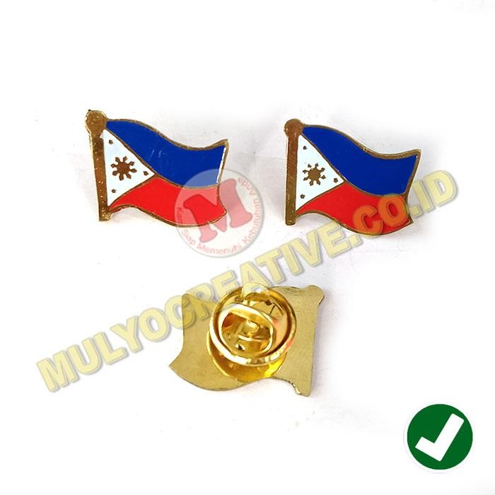 

Pin Bendera Filipina Bahan Kuningan Flag Pin Negara Filipina Murah PREMIUM