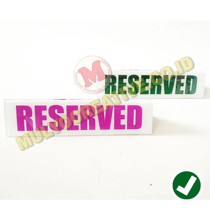 

Papan Meja Bahan Acrylic Papan Meja Reservasi PREMIUM