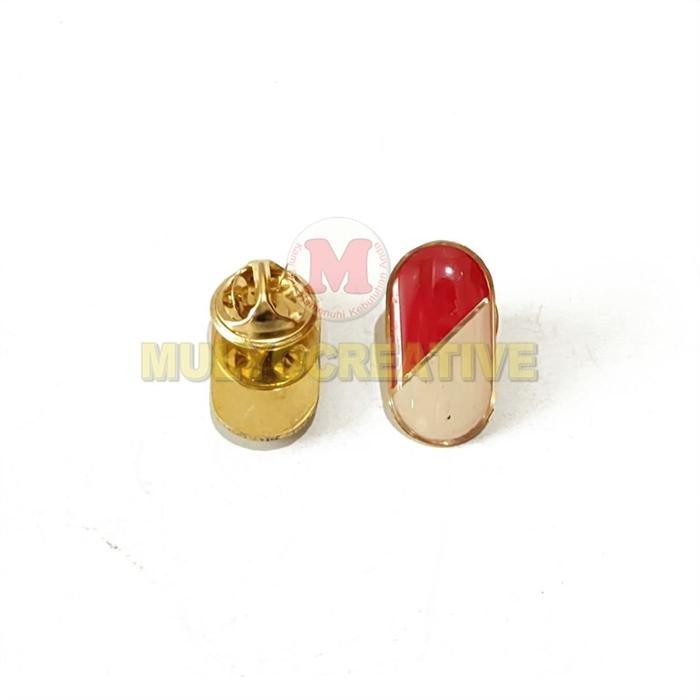 

Pin Merah Putih Oval Pin Bros Bendera Merah Putih Model Oval PREMIUM