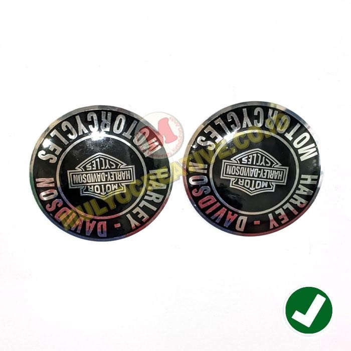 

Emblem Harley Davidson Model Bulat Cembung Hitam Plat Komunitas Motor PREMIUM