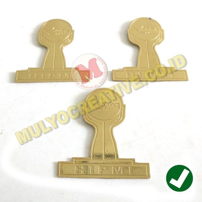 

Lencana Logo Hipmi Magnet Pin Bros Hipmi Warna Gold Full Logam PREMIUM
