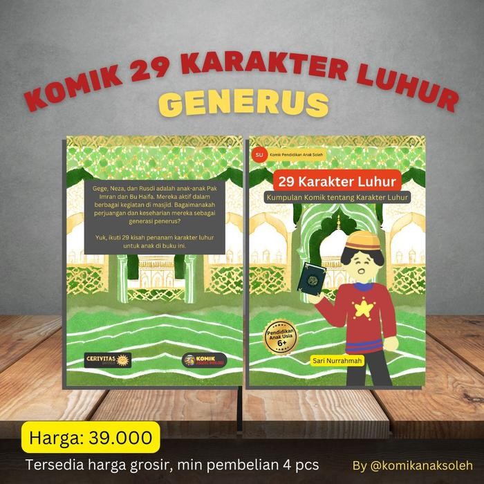 Komik Islami Anak 29 Karakter Luhur