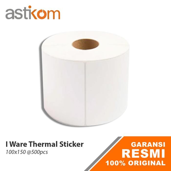 

Kertas Stiker Label Thermal Iware 100X150Mm 500Pcs 1 Roll