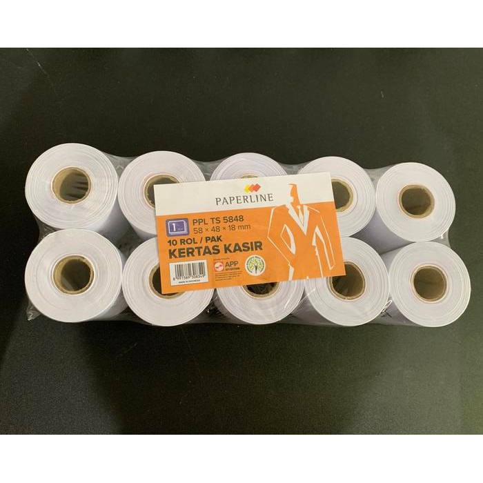 

Kertas Struk / Kertas Kasir Paperline Hvs Telstruk 1 Ply Isi 10 Roll