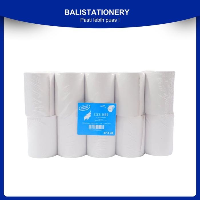 

Kertas Thermal Struk Kasir Paper Roll Excelindo 57 X 40 Mm