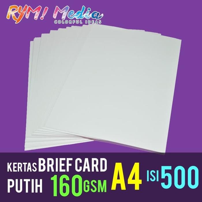 

500 Lembar Kertas Brief Card (Bc) 160 Gram A4 / Manila 160 Gsm 1 Rim