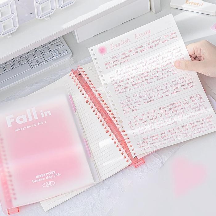 

Winzige Buku Binder B5 A5 Buku Loose Leaf Notebook Aesthetic Binder Kuliah Buku Tulis Sekolah Lucu