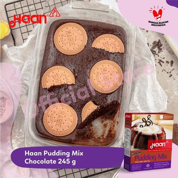 

Haan Delima Pudding Chocolate 245Gr - Baking Premix Flour