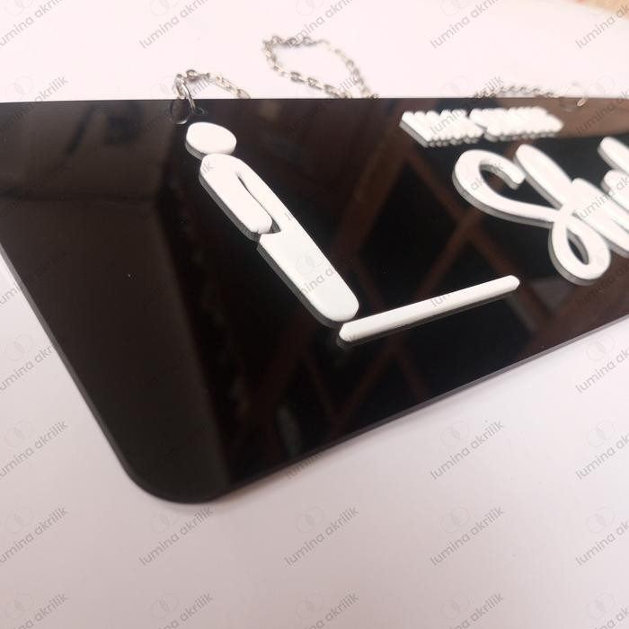 Sign Maaf Sedang Sholat Akrilik