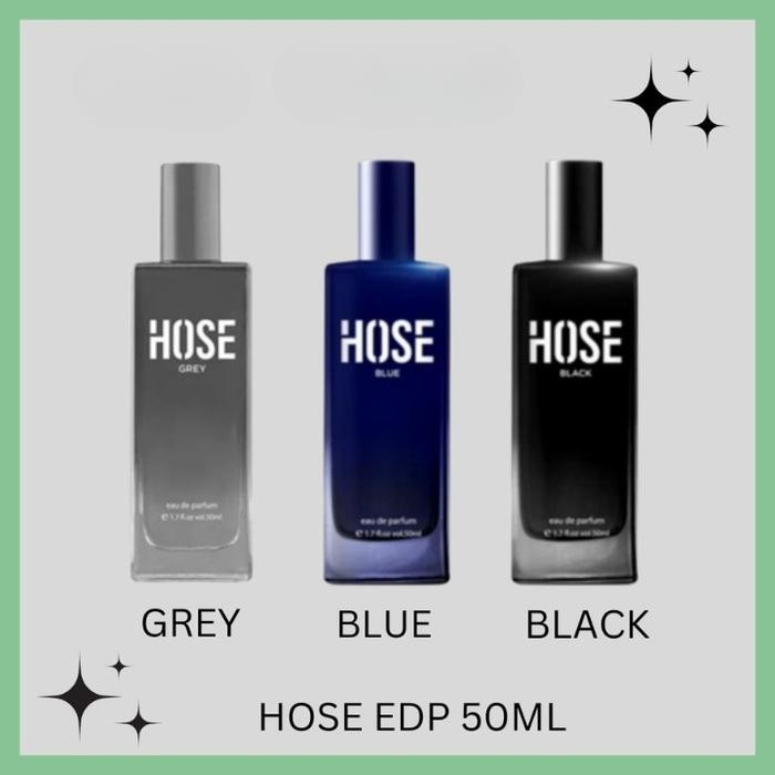 [Allthebest] HOSE EDP Black Blue Grey 50 ml Parfum Pria HOSE Eau De Parfum