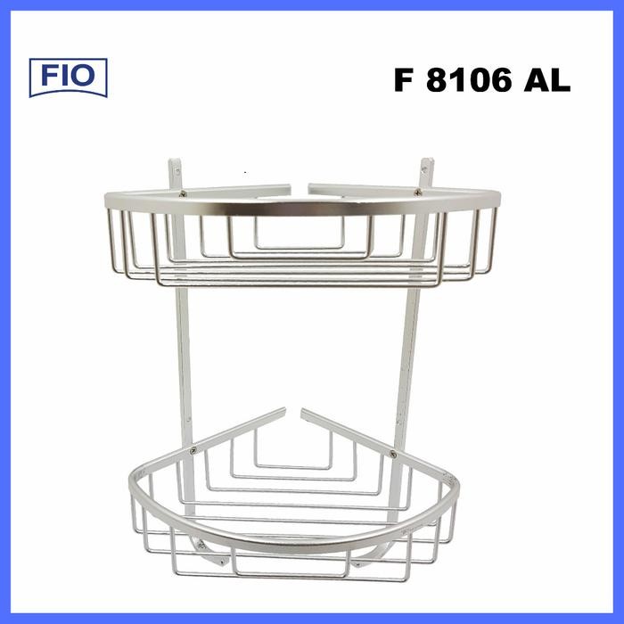 Rak Shampo Sabun Sudut Alumunium/ Rak Sudut Alumunium Fiorentino Kode 167