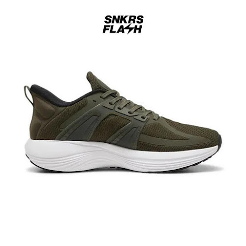 PUMA Scend Progressive Olive Sepatu Lari Pria - 31009706