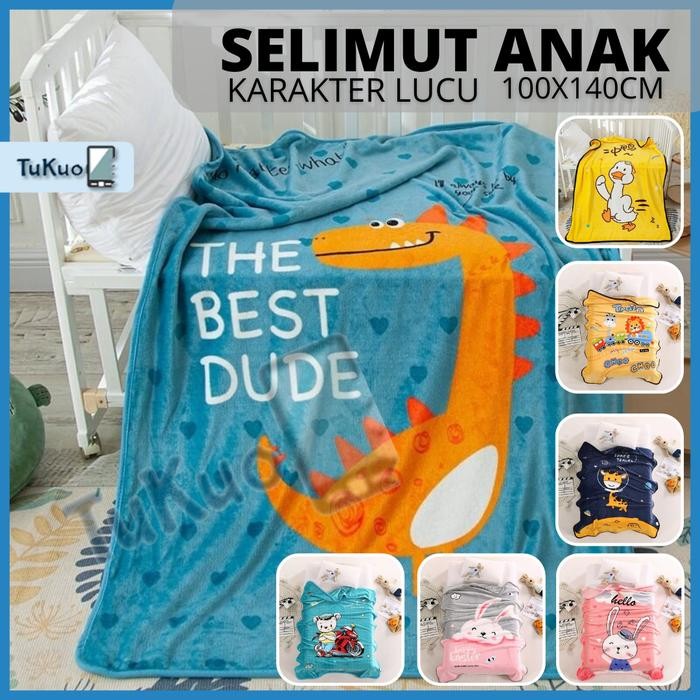 Selimut Anak Karakter bulu halus Selimut motif lucu