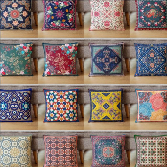 BANTAL SOFA PRINT MOTIF TURKISH TURKEY BOHEMIAN MAROKO MOROCCO 40X40 CM