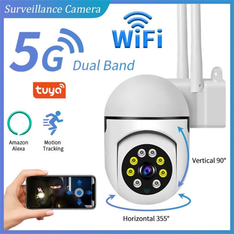 1080P Tuya/YCC365 PLUS APP Wireless IP Camera 2MP Outdoor Street WIFI Motion Detection Camera AI