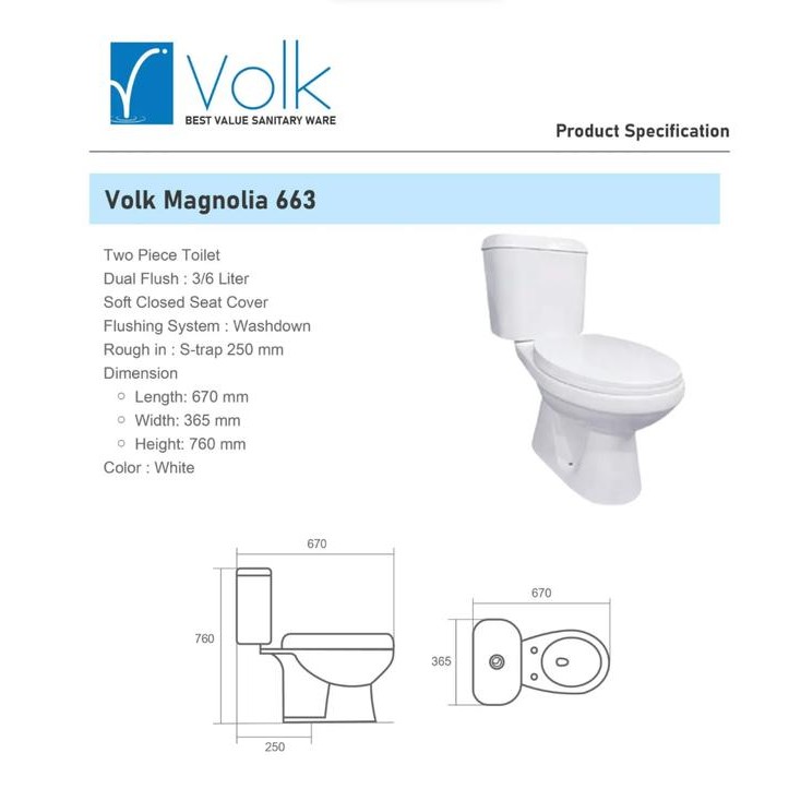 VOLK 662/663 KLOSET DUDUK