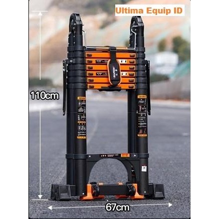 

Terlaris Tangga Lipat 3.3+3.3 Teleskopik Telescopic Double Aluminium Alumunium