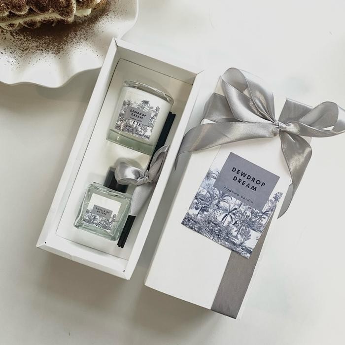 ADA 7 VARIAN HAMPERS SET SCENTED CANDLE REED DIFFUSER BY MADAME BERDIN GIFTSET CANDLE KADO