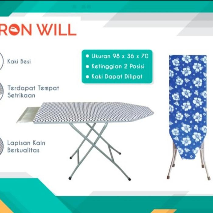 MEJA SETRIKA BESI LIPAT MERK MAMAMIA