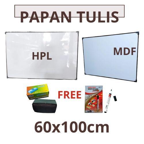 

Papan Tulis 60X100cm whiteboard besar GRATIS SPIDOL DAN PENGHAPUS
