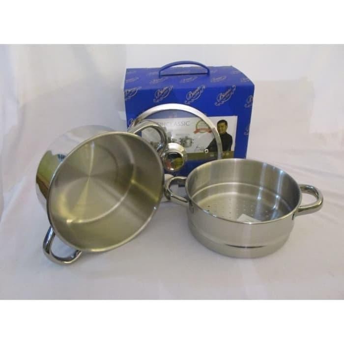 B2001520 Bima Origin Classic Panci Steamer 2 Susun Panci Kukus 2 Tier