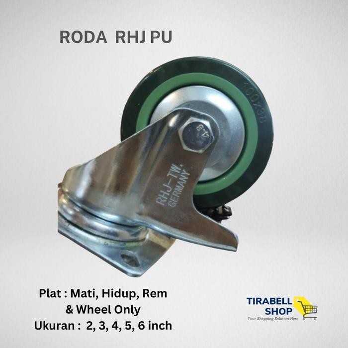 

Terlaris Roda Rhj Pu 6 Inch Per Set (2 Mati 2 Hidup Rem)