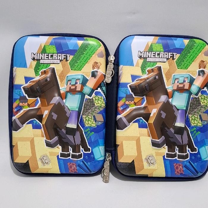 

Tempat pensil kotak pensil 3D Minecraft Hardtop Pencil Case motif kekinian berkualitas stationary