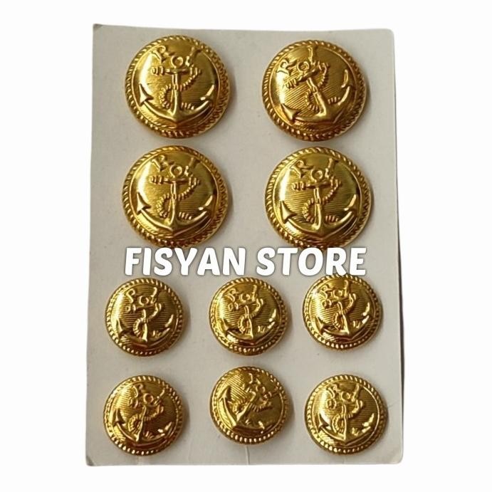 Kancing PDU Jangkar Kancing PDU TNI AL Pelayaran Kancing Jangkar