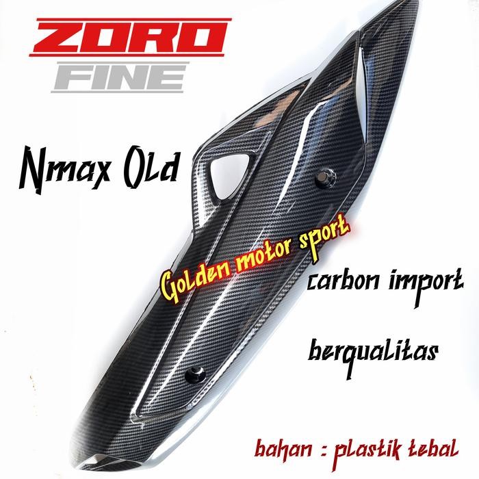 Cover Kenalpot Nmax Old Carbon Black Tutup Kenalpot Nmax Lama Karbon