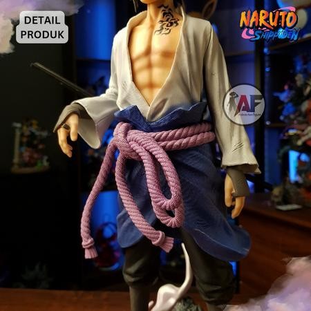 Patung Uzumaki Naruto & Uchiha Sasuke Berdiri /Pajangan Patung Perang