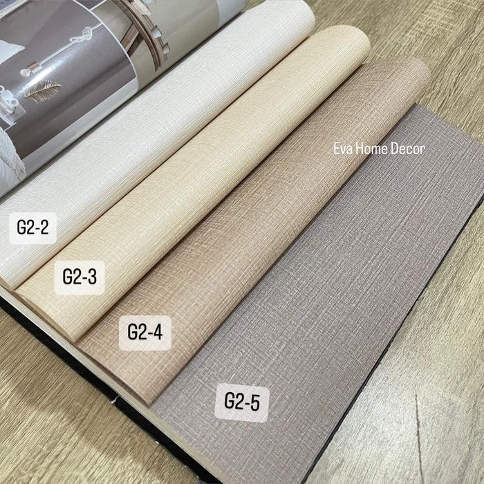 BEST SELLER Wallpaper dinding premium polos bertekstur untuk kamar, hotel, rumah
