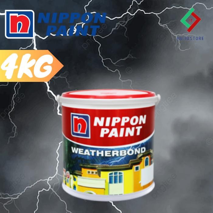 BEST SELLER NIPPON PAINT WEATHERBOND 4KG WEATHER BOND 2,5LT CAT TEMBOK EKSTERIOR