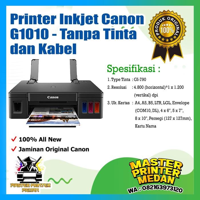 ~~~] Printer Inkjet Canon G1010 G 1010 Pixma Ink Tank System Tanpa tinta