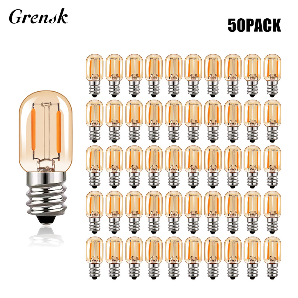 Grensk T22 1W E14 E12 220V LED Filament Candelabra Bulbs Dimmable Led