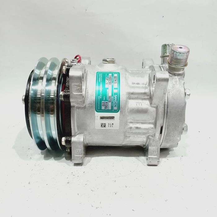 ~~~] Compressor kompressor Dinamo Ac Mobil Sanden 7H15 12 Volt Pully Double