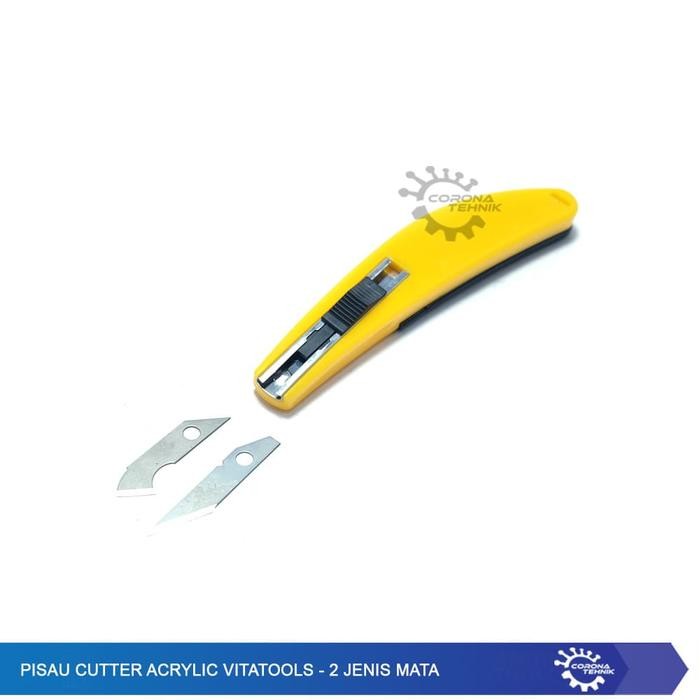 

Pisau Cutter Acrylic Vitatools - 2 Jenis Mata