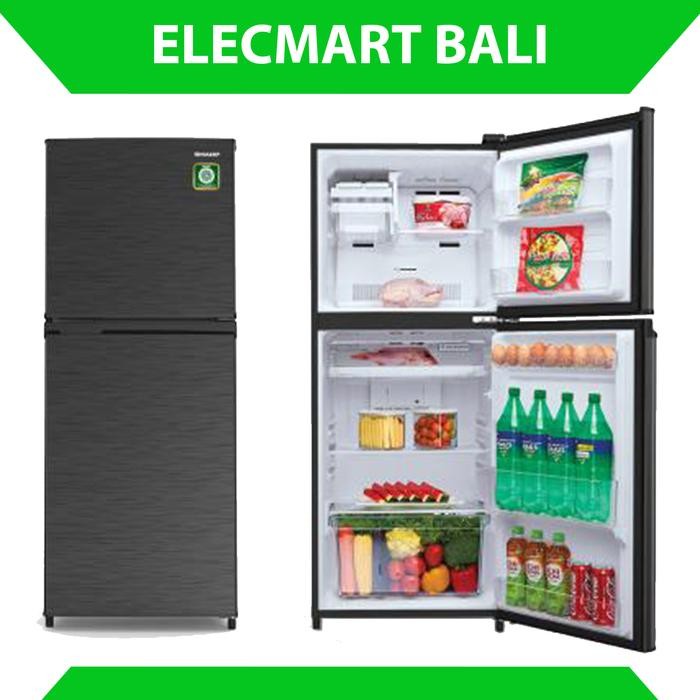 ald Kulkas 2 Pintu 200 Liter Sharp Dark Silver SJ-236MN-HS