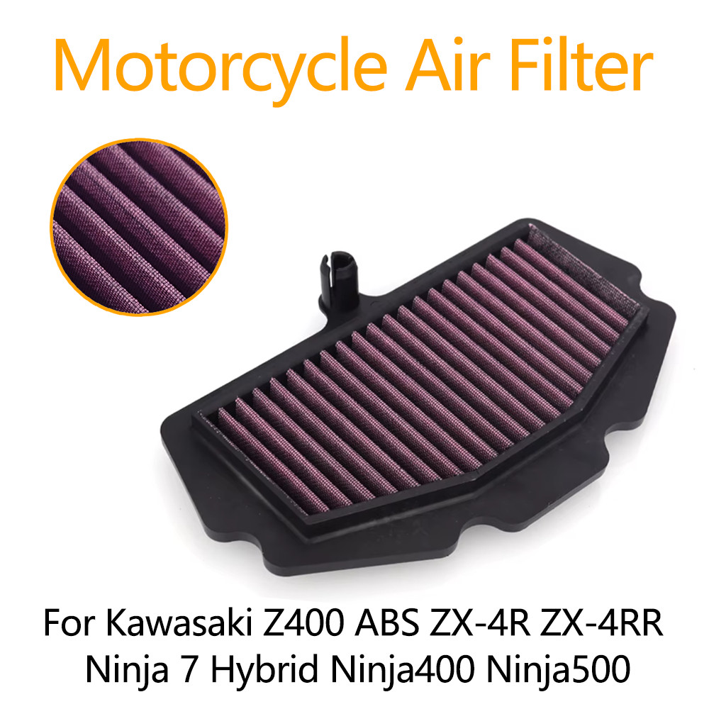 For Kawasaki Z400 ABS ZX-4R ZX-4RR ZX4R ZX4RR ZX 4R 4RR 7 Hybrid Ninja 400 500 Motorcycle Air Filter