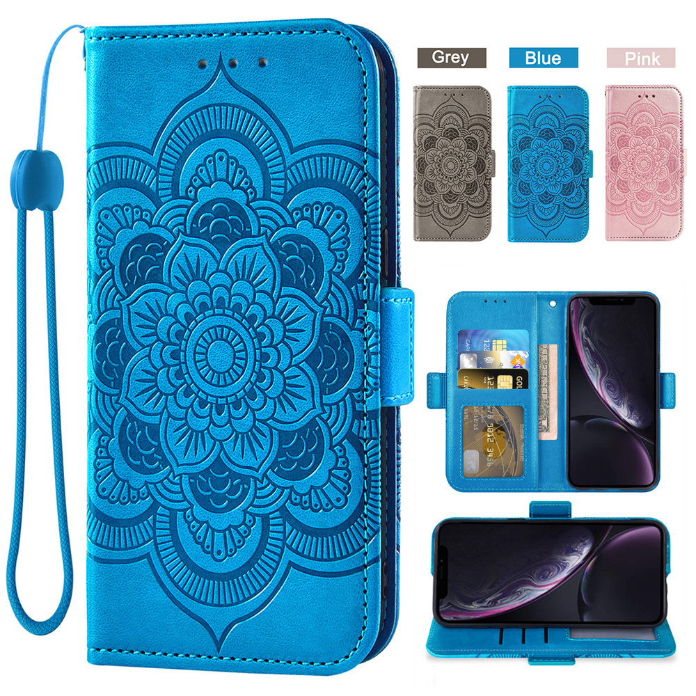 Flower flip cover wallet mobile phone case For UMIDIGI F1 F2 Power 3 A11 A9 Pro A9Pro S5 Pro Leather