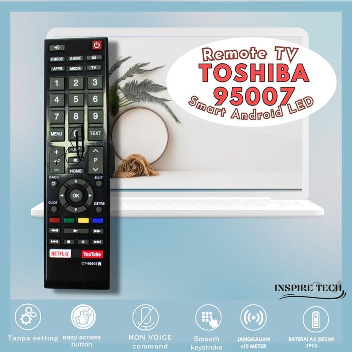 Remot Remote Tv Toshiba Android Led Smart Tv Universal Toshiba Series