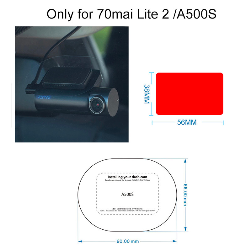 for 70mai pro plus+ A500s Accessory Set Static Sticker VHB Sticker and Static Stickers for 70mai A50