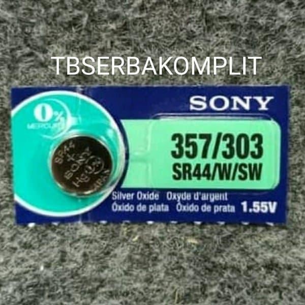 Batere ASLI SONY SR44 357-303 1.55V Battery Baterai Kancing SR 44