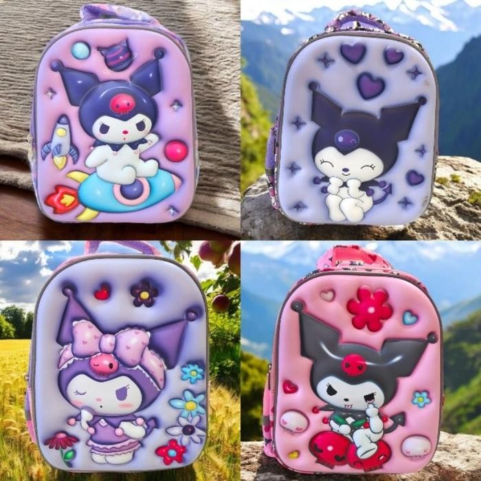 TAS SEKOLAH ANAK TK TIMBUL IMPORT ORIGINAL HSD KUROMI
