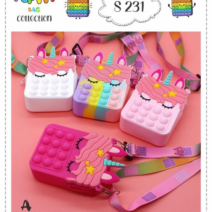 POP IT Bag / Tas Pop It Selempang Anak