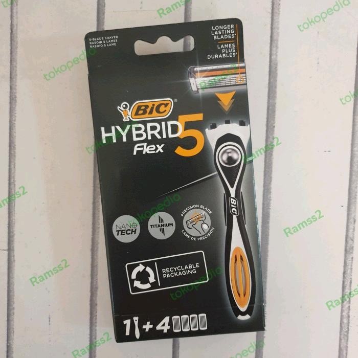 BIC Hybrid Flex 5 Razor Pisau Cukur Singapore Gillette Schick Shick