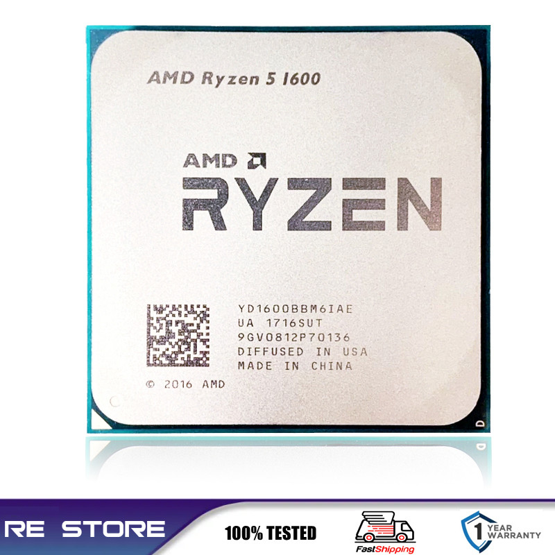 Amd Ryzen 5 R5 1600 3.2Ghz 6-Core 12-Thread Lga Am4 Processor